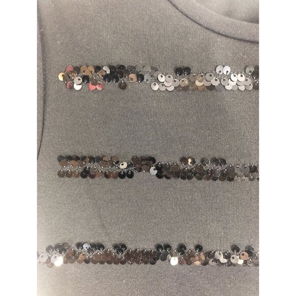 Rockets Of Awesome 10 Black Sequin Stripe Dress - Picture 2 of 5